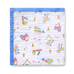 Jay & Ava Couverture en mousseline de coton pour nouveau-né et tout-petit, 4 couches, super douce et respirante, couverture de poussette, couverture pour chambre d'enfant et berceau, cadeau prénatale,