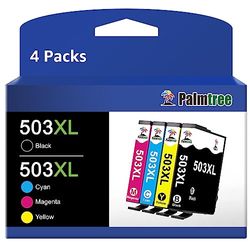 Palmtree 503XL Alta Resa Cartucce Compatibili per Epson 503 XL Multipack per Expression Home XP-5200 XP-5205 XP5200 XP5205 Workforce WF-2960 WF-2965 WF2960DWF WF2965DWF WF2960 WF2965 (4-Pack)