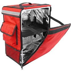 CityBAG Isolerad ryggsäck för leverans av matbeställningar på motorcykel och röd cykel (CB021)