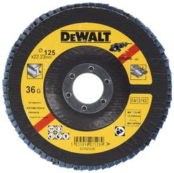 Dewalt DT3308-QZ Discos de fibra EXTREME 180 mm multilixas planas 125 mm grão 36