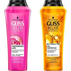 Gliss Kur Seductive Shampooing Long 250 ml & Oil Nutritive Shampooing 250 ml