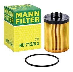 MANN-FILTER HU 712/8 X Filtro de óleo, conjunto de juntas para carros