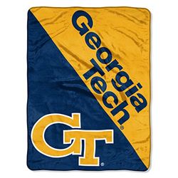 The Northwest Company Georgia Tech Yellow Jackets "Halftone" Micro Raschel Throw Blanket, 46" x 60" , Blue