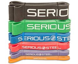 Serious Steel 41 "Ondersteunde pull-up Band, Heavy Duty Resistance Band Sets, Stretching, Powerlifting, Resistance Training en Pull Up Assistance Bands