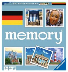 Ravensburger Duitsland memory - 20883 - de spelklassieker dwars door Duitsland, merkspel voor 2-8 spelers vanaf 6 jaar