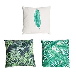 Desconocido Coussin à Feuilles 45 cm - Motifs Assortis de la Marque B and B