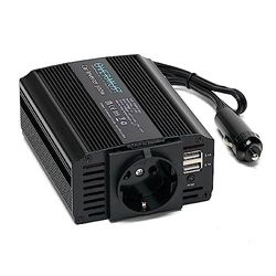 OVERMUST - 12V;220V;300W Car Inverter | Dual USB Ports | Cooling Fan | Auto Shutdown | Overvoltage & Shortcircuit Protection | Simultaneous Charging for 3 Devices