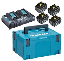 Kit Fuente Alimentación de 4 baterías 5,0Ah y cargador 197626-8
