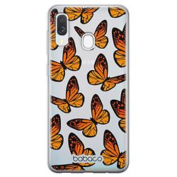 ERT GROUP mobiltelefonfodral för Samsung A40 originalt och officiellt licensierat Babaco mönster Butterflies 002 optimalt anpassad till formen på mobiltelefonen, gedeeltelijk transparant