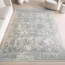 nuLOOM Odell Tappeto Orientale Vintage Floreale Ornamentale, 122 x 183 cm, Sintetico, Avorio, 1,2 x 1,8 m, 122 cm x 183 cm