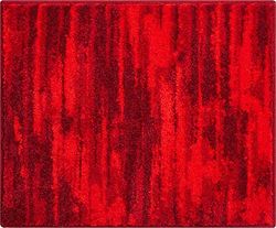 Grund bath rug, ultra soft and absorbent, anti slip, FANCY, small mat 50x60 cm, ruby