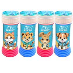 BLUE SKY - Burbujas Animales - Burbujas de Jabón - 60 Ml - 042894 - Colores Aleatorios - Plástico - Juguete Infantil - Juego al Aire Libre - Cumpleaños - Regalo Bebé - A Partir de 3 años