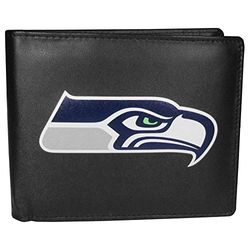 Siskiyou Vikbar plånbok med stor NFL Seattle Seahawks-logo, en storlek, svart