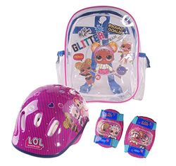 LOL SURPRISE Rugzak + helm + bescherming (OLOL004), kinderen, meerkleurig, kinderen