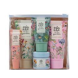 Heathcote & Ivory Hand and Barrier Cream x2 50ml, Foot Cream 30ml, Bath Salts 30g, Lip Balm 10ml, Top to Tow Kit, Shea Butter, Moisturiser, Gardening Gift, Travel Size, Vegan and Cruelty Friendly