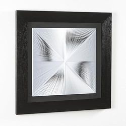 CUADRO 90X5X90 MADERA NEGRO