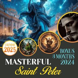 Masterful Saint Peter Calendar 2025: From October 2024 to December 2025, Including Bonus 3 Months 2024 with Photography of Wonder Saint Peter, Perfect for Organizing and Planning