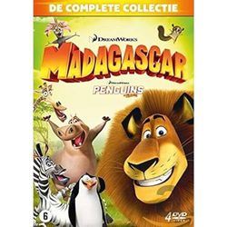 MADAGASCAR 1-3+PENGUINS BOX DVD (NL Versie)