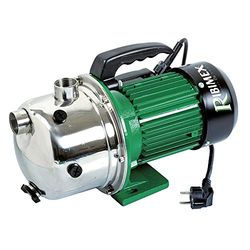 Ribimex Bomba de superfície auto-escorvante Jet inox, motor 970 W, fluxo de 2700 l/h, 4 bar, altura 40 m, aspiração até 7 m, corpo de inoxidável, ideal para rega e uso doméstico, PRGJET101I
