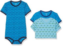 Care Baby Body Kurzarm, 3er Pack Blue (755), 68
