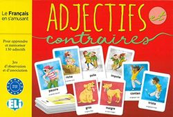 Adjectifs et contraires. Gamebox: Spiel à 2 x 65 Karten mit Adjektiven und ihren Gegensätzen, 1 Joker- und 1 Ereigniskarte + Spielanleitung