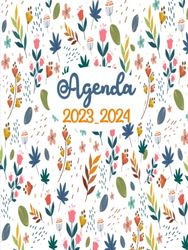 Agenda Semainier 2023-2024: Agenda Semainier 24 Mois 2023-2024, Planificateur hebdomadaire grand format A4, 2 Pages Par Semaine, Jolie Couverture.