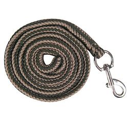 HKM Glorenza Tricot avec mousqueton Vert foncé/taupe 180 cm