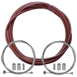 Fiets Bruin Remtrekhoes 5 mm Bowdentrek voor achter, stalen hoes, teflon MTB racefiets