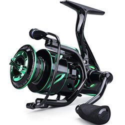 Sougayilang Vismolens Lichtgewicht Zoutwater Spinning Reel - 35lbs Koolstofvezel Drag, 12+1 BB Ultra Glad Alle Aluminium Kusthaspel voor Zoutwater of Zoetwater-3000
