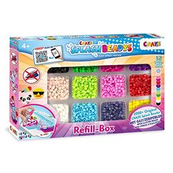 Craze Splash Beadys Perlas de agua para niñas, kit paquete de recambio colores 2000 unidades, hazlo tu mismo, Cuentas de agua sin plancha, Refill cuentas para pegar, 59440