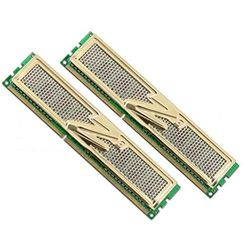 OCZ 2 GB minneskit (2x1GB) PC3-8500 1066 MHz DDR3 DIMM (guldutgåva)