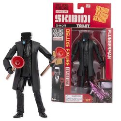 SKIBIDI Toaleta Deluxe Figurka Plungerman, figurki kolekcjonerskie, oficjalnie licencjonowane produkty toaletowe