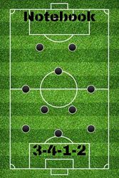 Football Tactical Notwbook 3-4-1-2