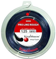 Kirschbaum Pro Line Rough-cabo de rede (200 m, 1,25 mm), cor preta corda de ténis, adultos unissexo, 1,25 mm