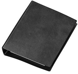 VELOFLEX 1164280 – fickringbok Special DIN A6 läderärr, 4-rund ringmekanik 13 mm, svart, 1 st