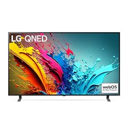LG QNED 75'', Serie 85 2024, 75QNED85T6C, Smart TV 4K, Processore α8, Design slim, 20W, AI Picture Pro, 4 HDMI 2.1 120Hz, VRR, FreeSync Premium, Alexa, Wi-Fi, webOS 24, Telecomando puntatore