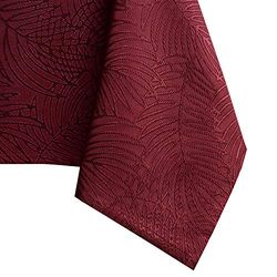 AmeliaHome Lotus Effect Water-Repellent Polyester Tablecloth Gaia 40 x 40 cm Bordeaux