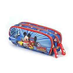 Karactermania Mickey Mouse Racers-Note Pencil Case Etui 22 cm, blauw (blauw)