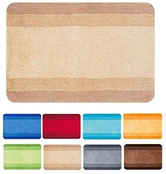 Spirella colección Balance, Alfombrilla de Ducha 60 x 90,90% Polyester-10% Acrílico,Marrón, Beige, 60x90cm