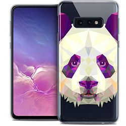 Caseink Fodral för Samsung Galaxy S10e (5.8) fodral [kristallgel HD polygon djurserie - mjuk - ultratunn - tryckt i Frankrike] panda