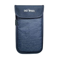 Mobiltelefonskal Tatonka smartphone-fodral XXL (16,5 x 8,5 cm) – runt vadderat skyddsfodral för mobiltelefon med kardborreband – Innermått: 16,5 x 8,5 cm (marinblå)