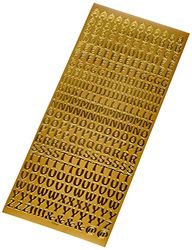 Anitas overzichtsstickers, hoofdletters, goud, voor scrapbooking, kaarten maken, kinderspel, huiswerk, kunst, ambacht, verfraaien, decoratief, papier, kaart, glas, metaal, kunststof, schuim