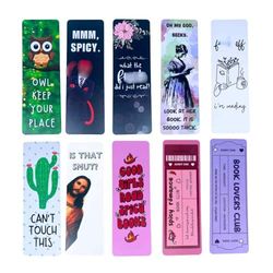 YJ PREMIUMS Lot de 10 marque-pages amusants, marque-pages amusants pour lire Jésus is That smutt smut off I'm Reading Can't Touch This pour femmes adultes amateurs de livres, cadeau pour mère,