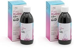 PLAMECA - Plan 21 DiuDre 40+, Control Peso Corporal, con Ortosifón, Lino y Salvia, Ayuda ante Retención de Líquidos y Vientre Hinchado, Equilibrio de Líquidos y Excesos, a Partir de 40 Años - 250 ml