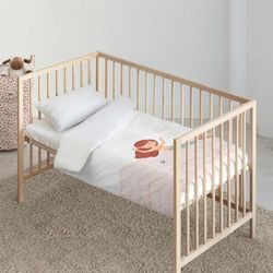 Kids&Cotton Mosi Big Rosa påslakanset 100 x 120 cm
