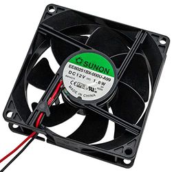 Ventilator 12V DC 1,8W 80x80x25mm 76,4m³/h 3600U/min 76,4m³/h Sunon EE80251BX-A99
