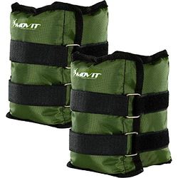 MOVIT 2-pack gewichtenmanchetten voor polsen en enkels 2x 2,5kg hardloopgewichten olive