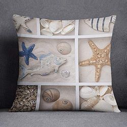 Bonamaison Housses de Coussin, Polyester, Multicolore, 45x45