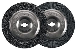 Einhell Brosse de rechange en acier et nylon (accessoires de nettoyage pour joints, kit de brosses de rechange pour nettoyeur de joints électriques Einhell ; 1 brosse en acier, 1 brosse en nylon).