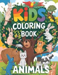 Animal: A Fun Colouring Book for Kids Aged 3 to 6